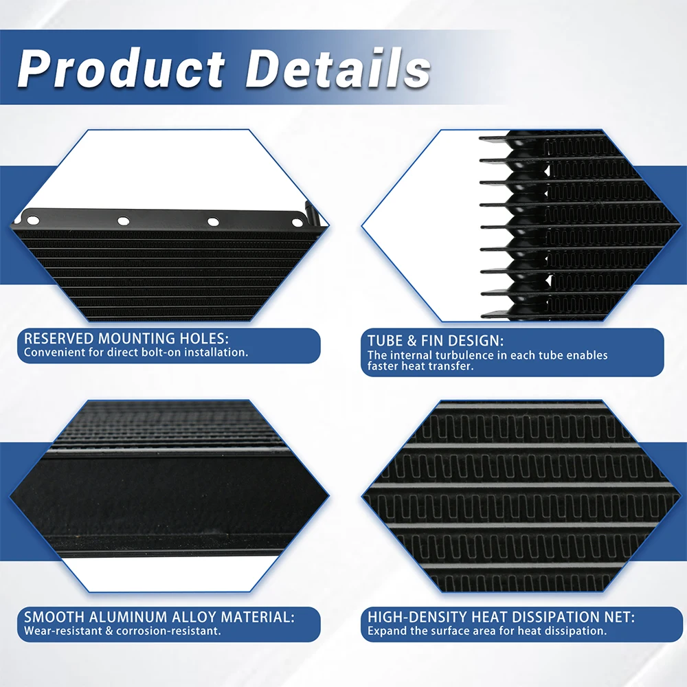 Enfriador de transmisión aluminio 14/25/32 filas – Coches compactos - imagen 5