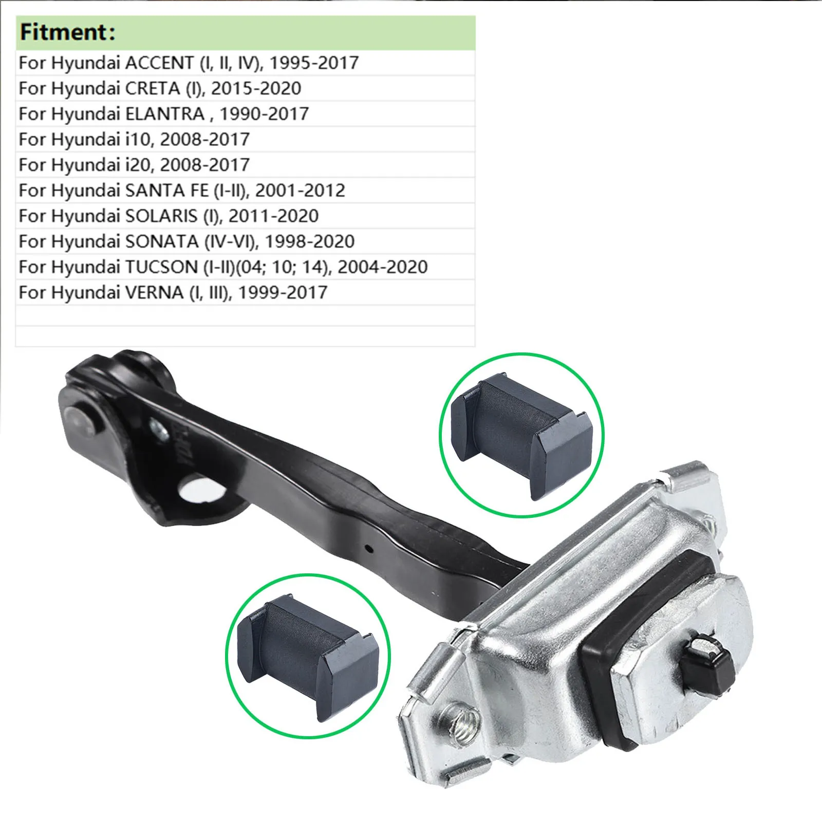 Kit brazo puerta Hyundai Tucson (2004-2009) – tapón correa retención - imagen 2
