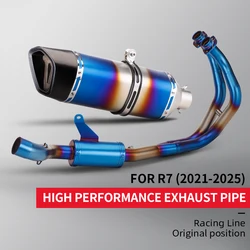 Tubo intermedio de escape 51 mm para Yamaha YZF-R7 2021-2025