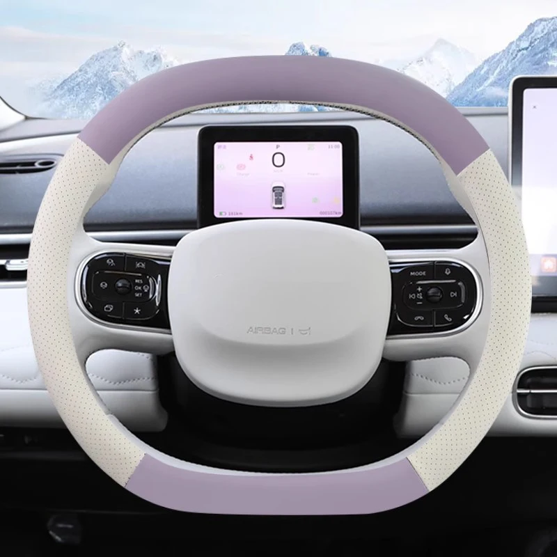 Para Dongfeng Nammi Box 01 2024 2025 protector para volante de coche almohadilla decorativa antideslizante de cuero accesorios de coche - imagen 3