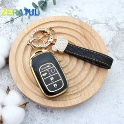 Funda de TPU para mando a distancia de coche, carcasa de 4/5 botones para Honda Civic Accord HR-V CRV 2022 2023 2024, accesorios de soporte