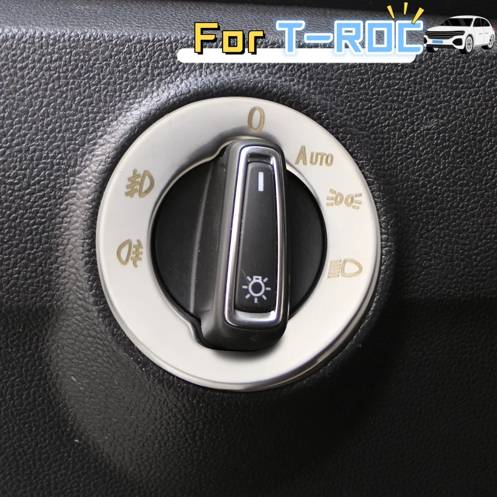 Adhesivo decorativo panel faro VW T-Roc 2017-2022 – Acero inoxidable - imagen 3