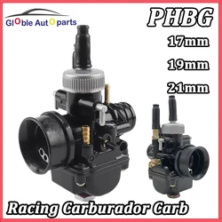 Carburador de competición PHBG 17/19/21 mm para Yamaha JOG y Honda DIO