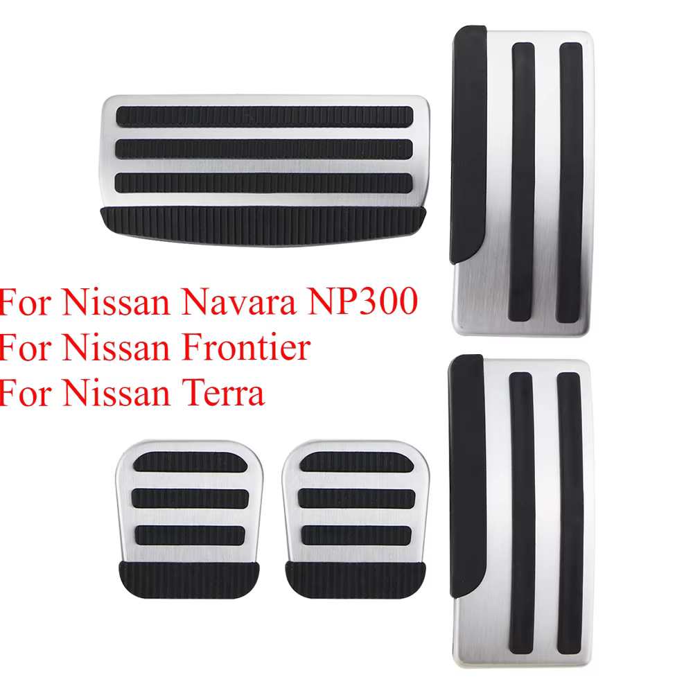 Pedales de acero para Nissan Navara NP300, sin perforación