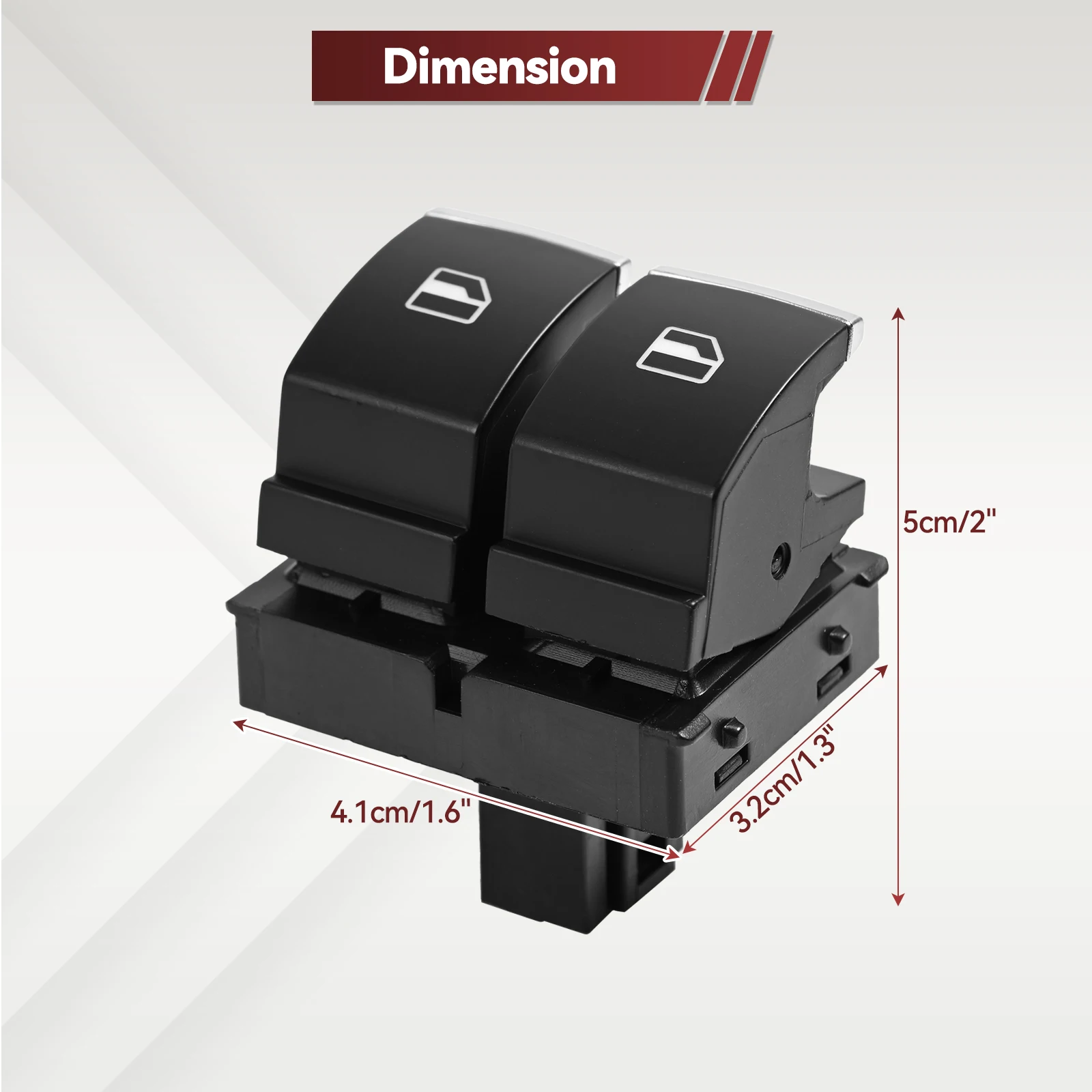 Interruptor elevalunas maestro 5K3 959 857 A para VW Golf MK5/MK6 - imagen 5