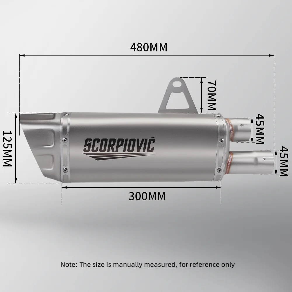 Tubo de escape acero inox. doble salida – Triumph 1200RS RR - imagen 3