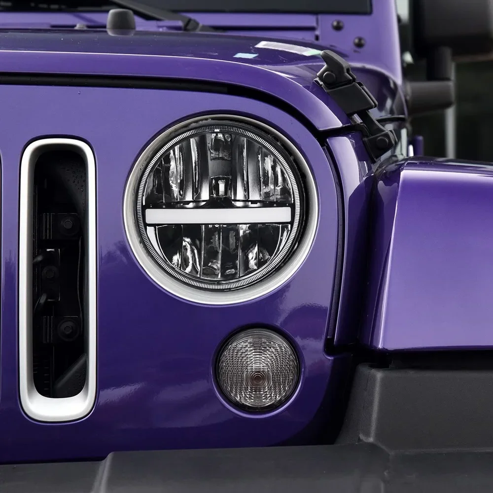 Juego de faros LED con lente de proyector Plug and Play para Jeep Wrangler JK 2007-2017 - imagen 2