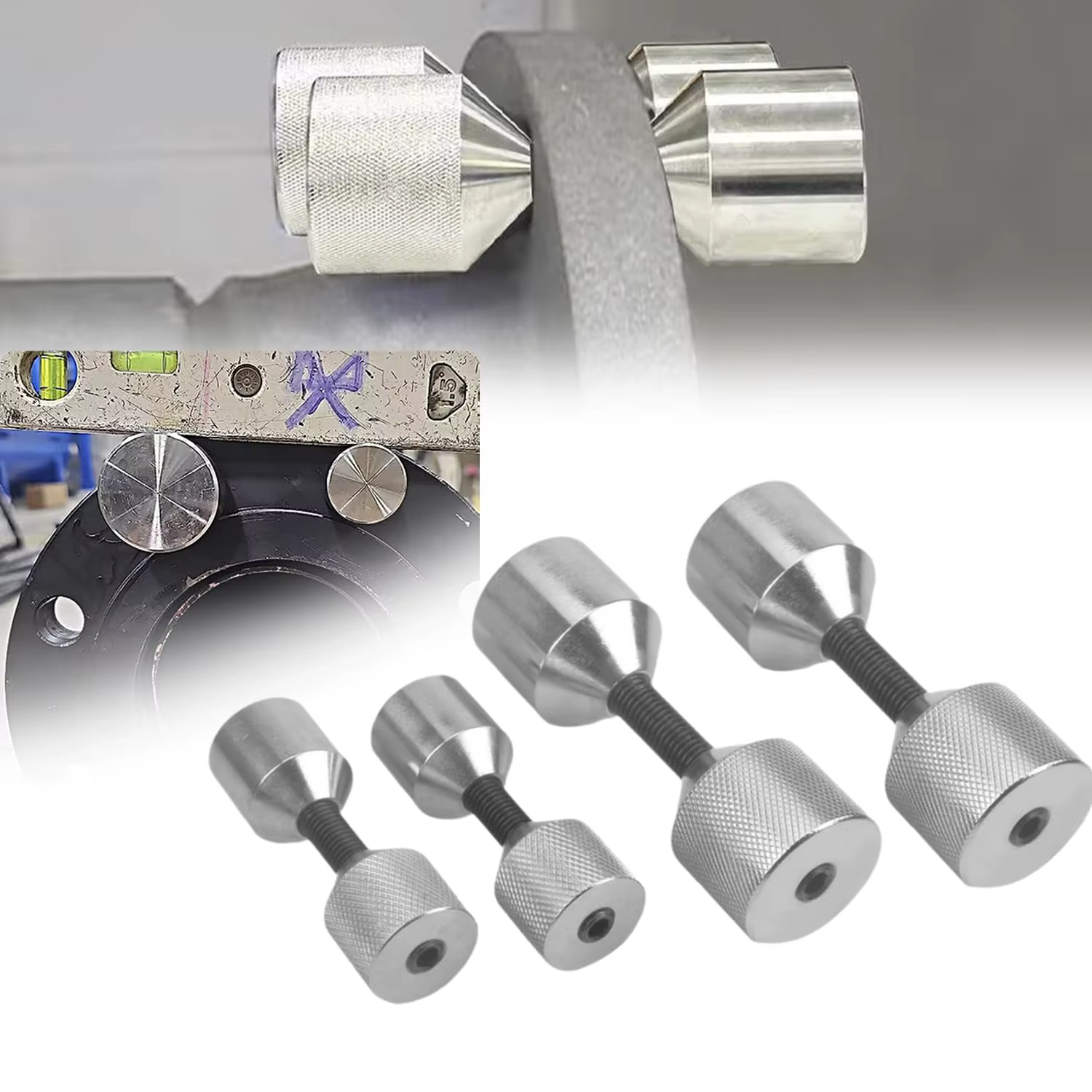 Kit pasadores brida acero inox doble orificio - 1-1/8" y 1-5/8" - imagen 2