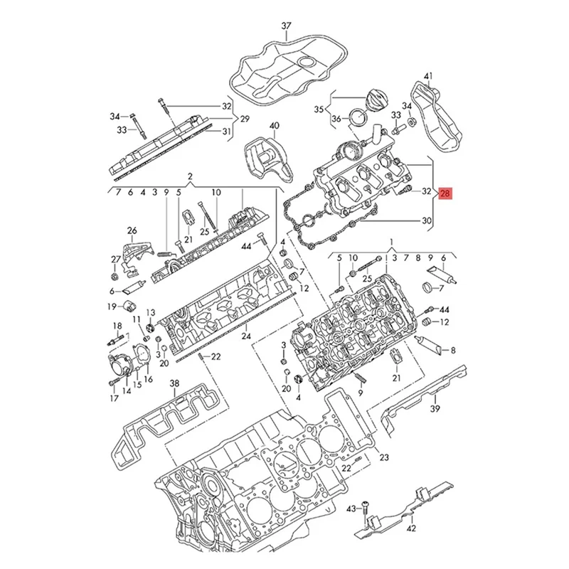 06E103471P AB56 Tapa de valvulas para VW Touareg 2011-2018 3.0 T - imagen 5