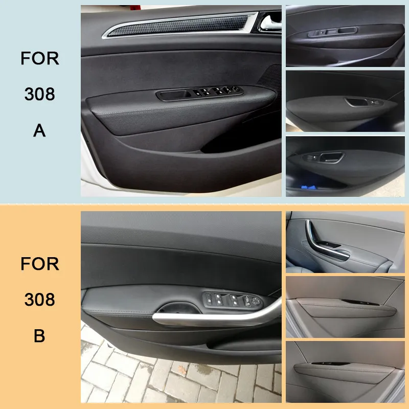 Kit reposabrazos puerta microfibra Peugeot 308 (2009-2014) - imagen 3