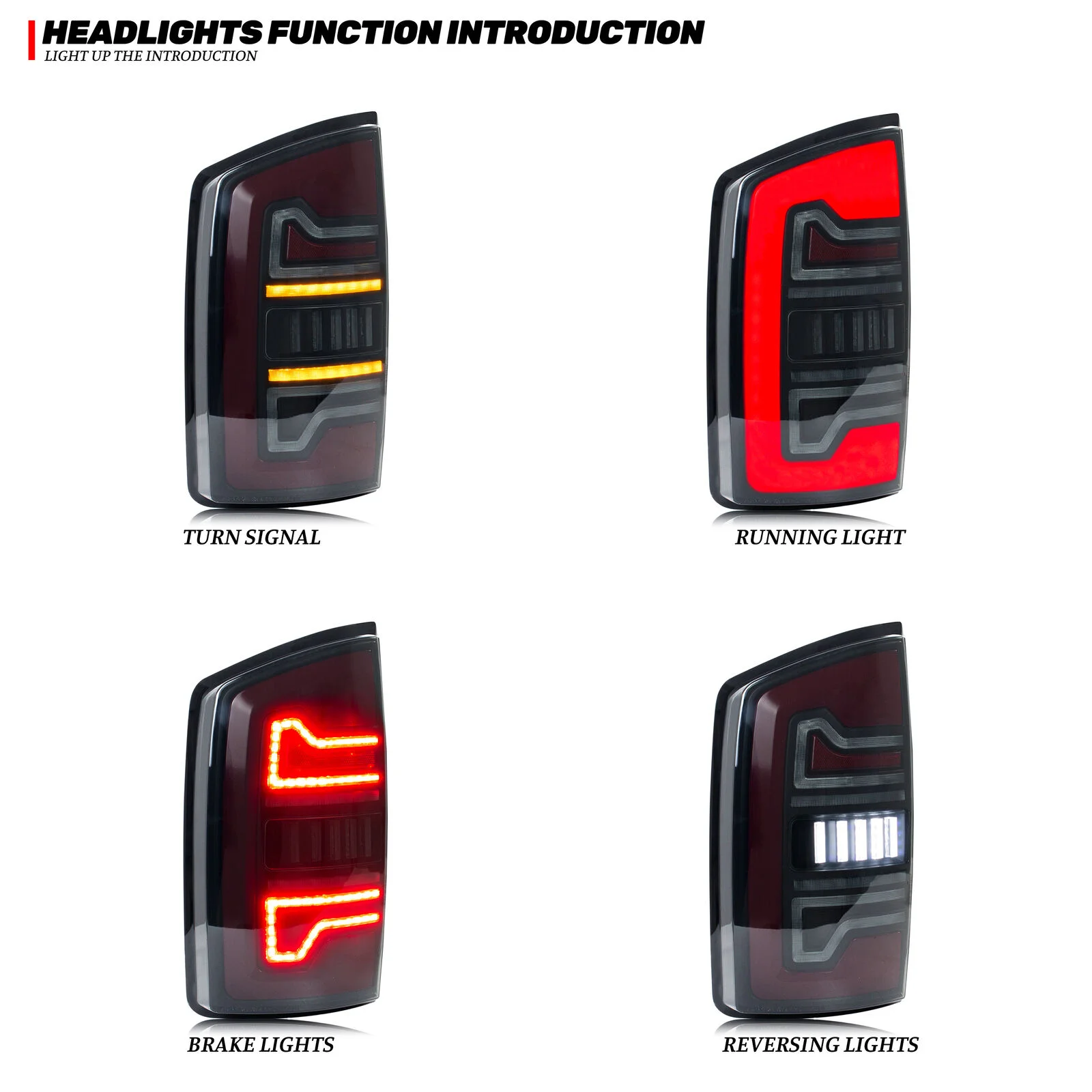 Pilotos traseros LED secuenciales Dodge Ram 1500-3500 (2002-2005) - imagen 2