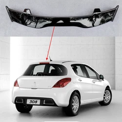 Alerón trasero de techo ABS efecto fibra de carbono para Peugeot 308