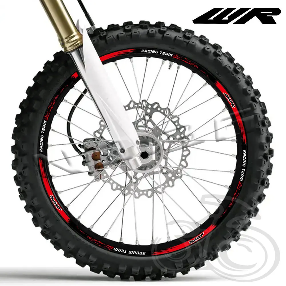 Calcomanías reflectantes Protección Llanta Yamaha WR250R WR250F WR450F 21/18" - imagen 5