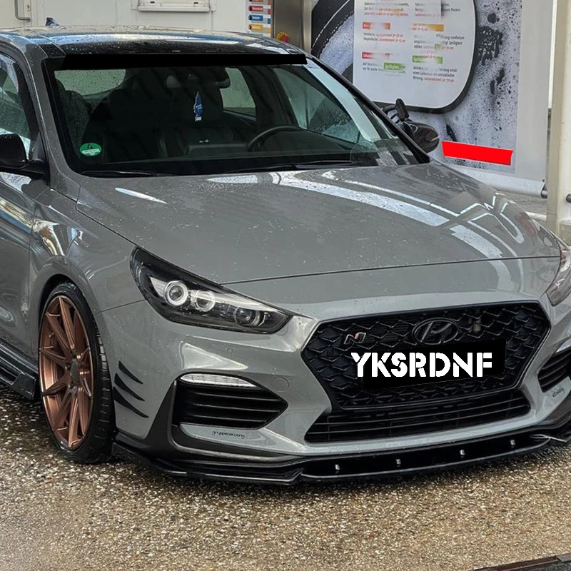 Alerón parachoques delantero Hyundai i30 N MK3 2017-2019 negro brillo - imagen 3