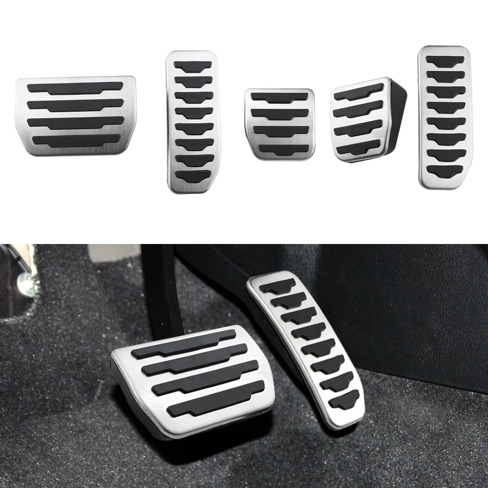 Cubiertas de Pedal de embrague de freno de combustible de coche de acero inoxidable para Land Rover Freelander 2 2007-2014 accesorios interiores - imagen 4