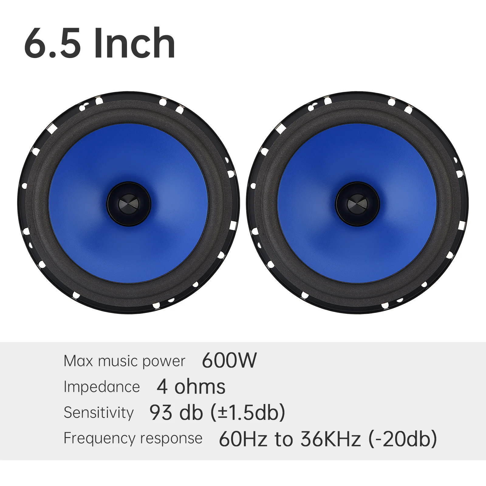 Altavoces coaxiales 6,5 pulgadas para coche, 4 vías HiFi - imagen 4