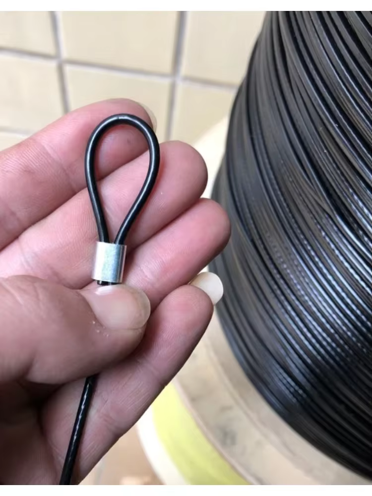Hilo de acero inoxidable para pesca con revestimiento de nailon negro - imagen 4