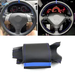Funda de volante perforada con línea azul para Honda Accord y Acura TSX