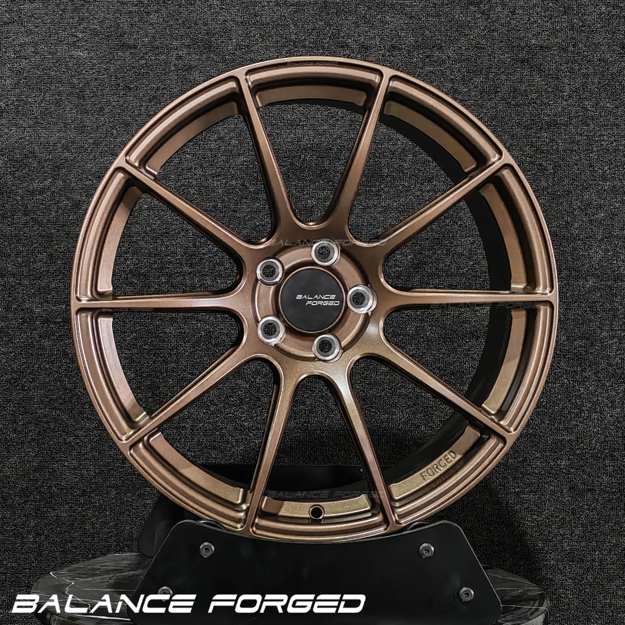 Llantas forjadas SM-10RS aluminio 6061-T6 5x114.3 bronce cromado - imagen 2