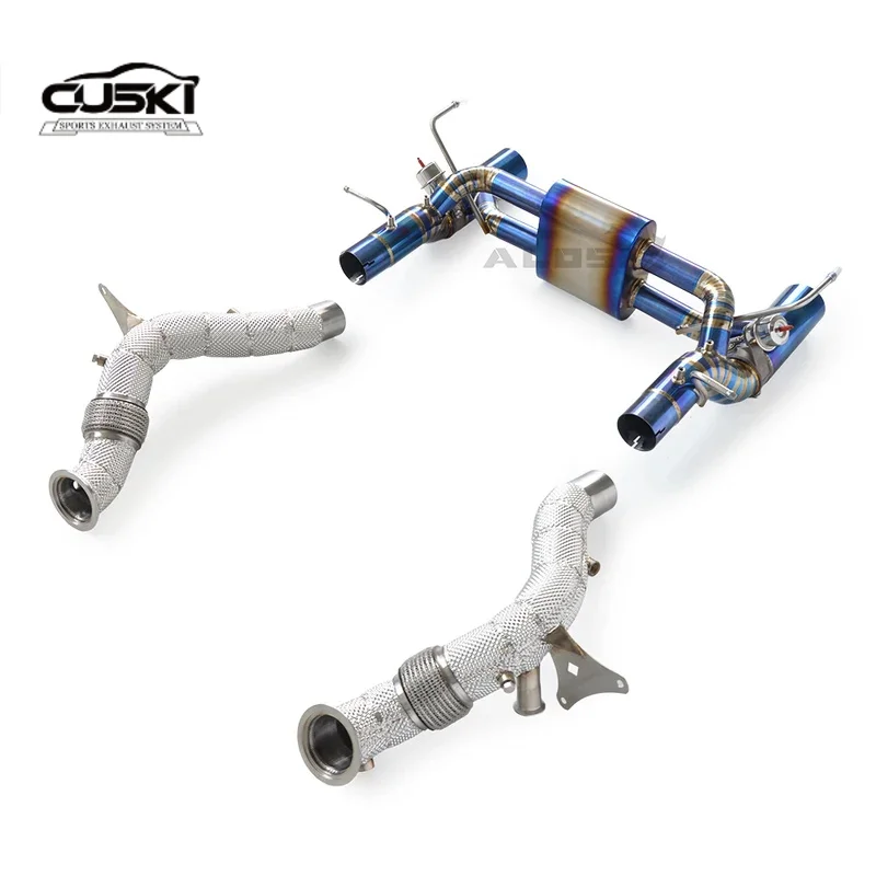 Tubo escape acero inoxidable Ferrari F8 3.9T 2019-2024 alto rendimiento - imagen 3