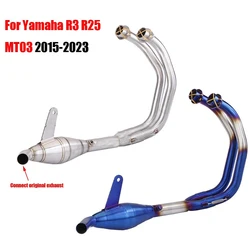 Tubo de enlace delantero de escape Yamaha YZF-R3 MT-03 2015-2023