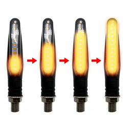 Intermitente LED universal para moto ámbar IP68 12 V