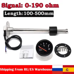Sensor nivel combustible AD 0-190Ω universal coche y embarcaciones