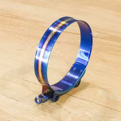 Abrazaderas de manguera con perno en T, inox azul ajustables