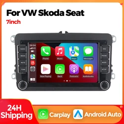 Radio Android Auto Bluetooth RDS para VW Golf 5, Passat, Polo Touran