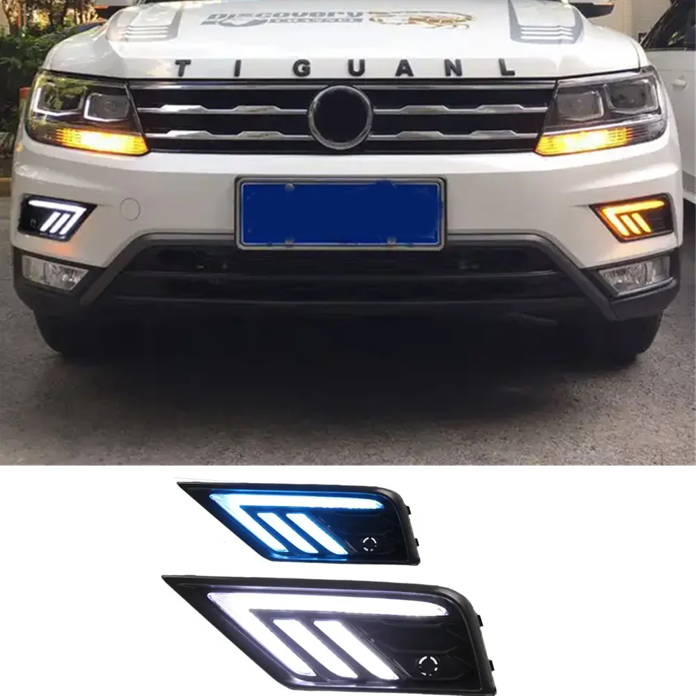 Luz de circulación diurna LED DRL y antiniebla – VW Tiguan L 2017 2018
