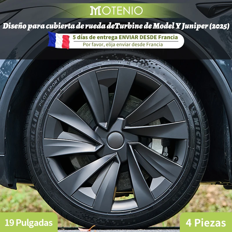 Tapacubos de 19 pulgadas estilo turbina para Tesla Model Y Juniper 2025