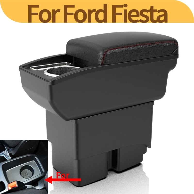 Reposabrazos central Ford Fiesta 2009-2017 con almacenamiento