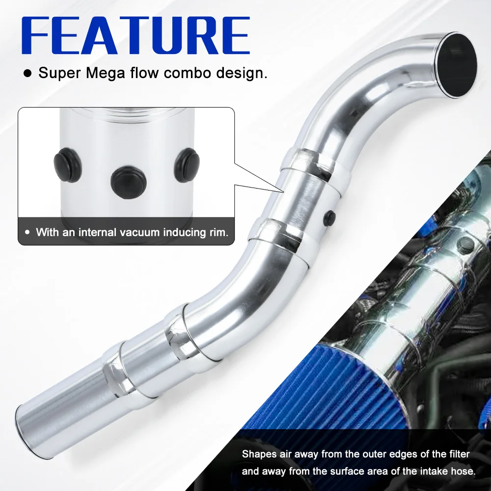 Tubo admisión aire PQY 76mm universal – tuning motor - imagen 4