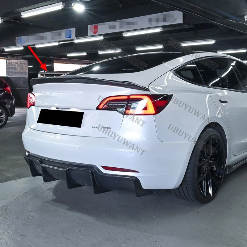 Alerón de labio HighKick fibra carbono – Tesla Model 3 2017-2021 - imagen 5