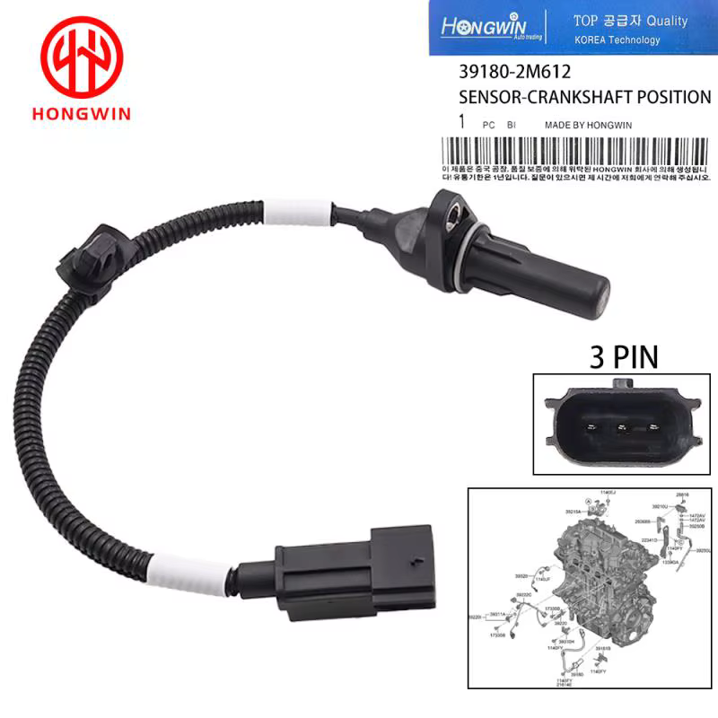 Vista adicional del sensor de cigüeñal