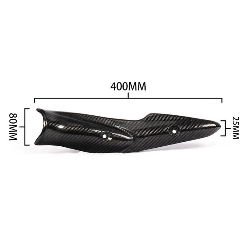 Protector térmico de escape de fibra de carbono para Kawasaki Z900 - imagen 3