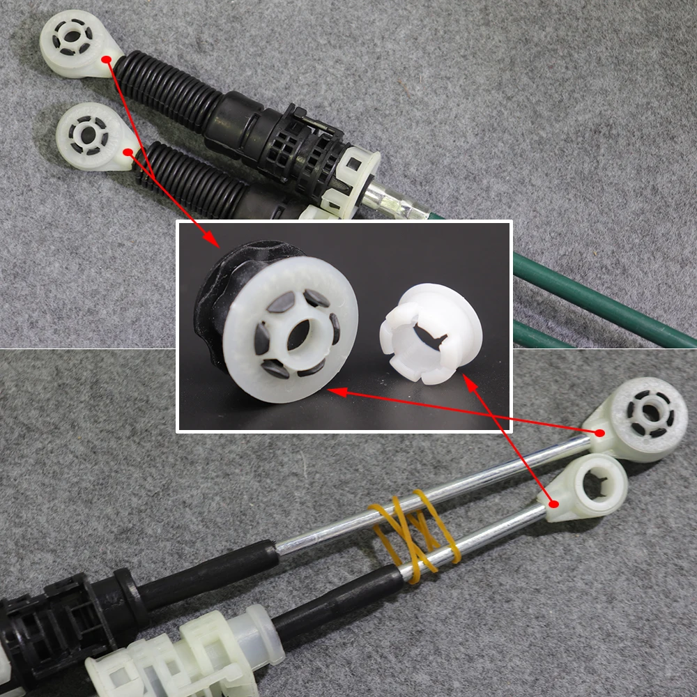 Palanca selectora con cable de cambio Nissan Micra K13 - imagen 4