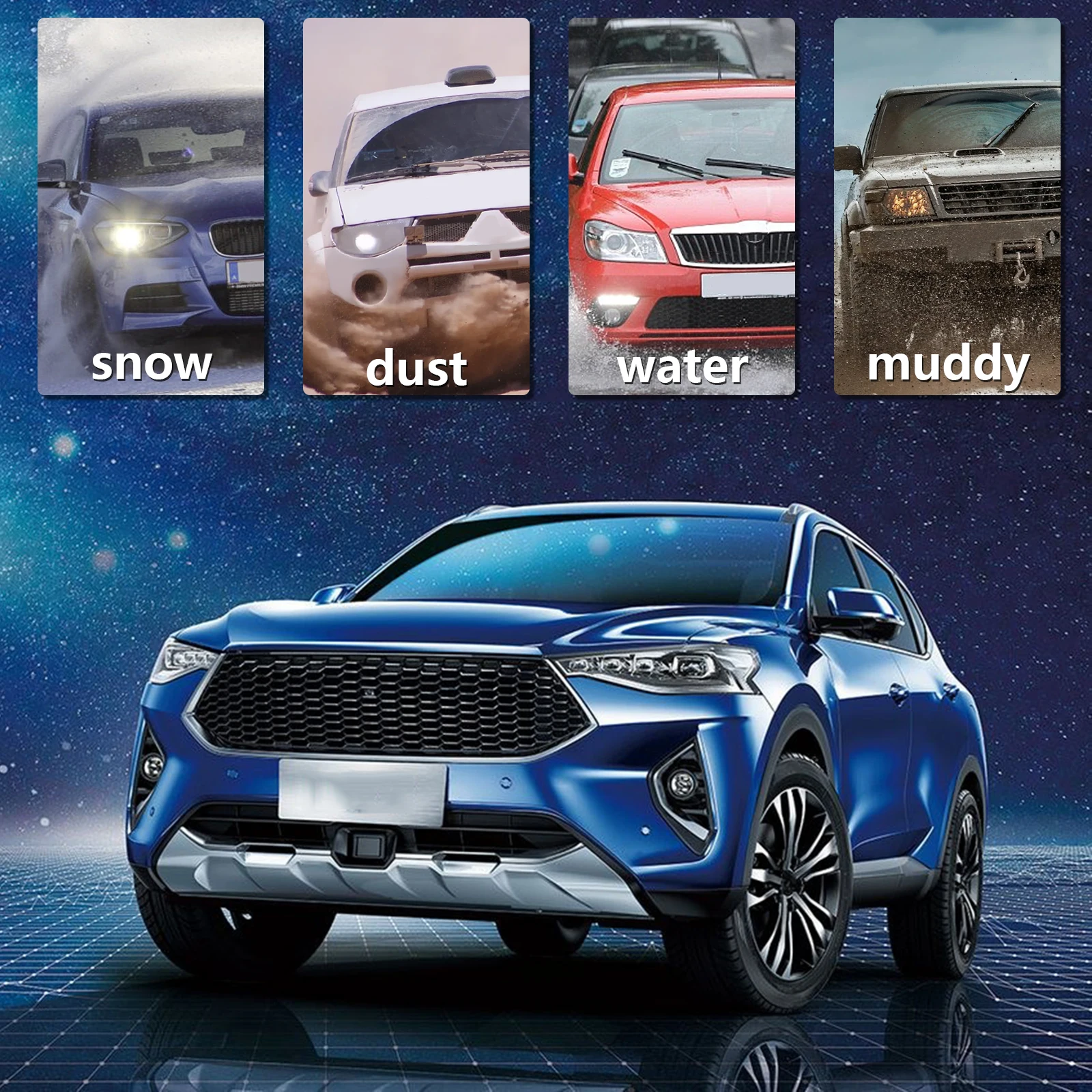 Guardabarros delanteros y traseros para Great Wall Haval F7 - imagen 3