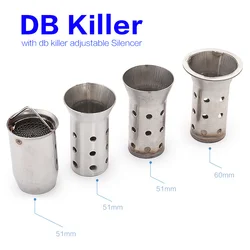Db Killer Ajustable Acero Inox – Silenciador Escape Moto Universal