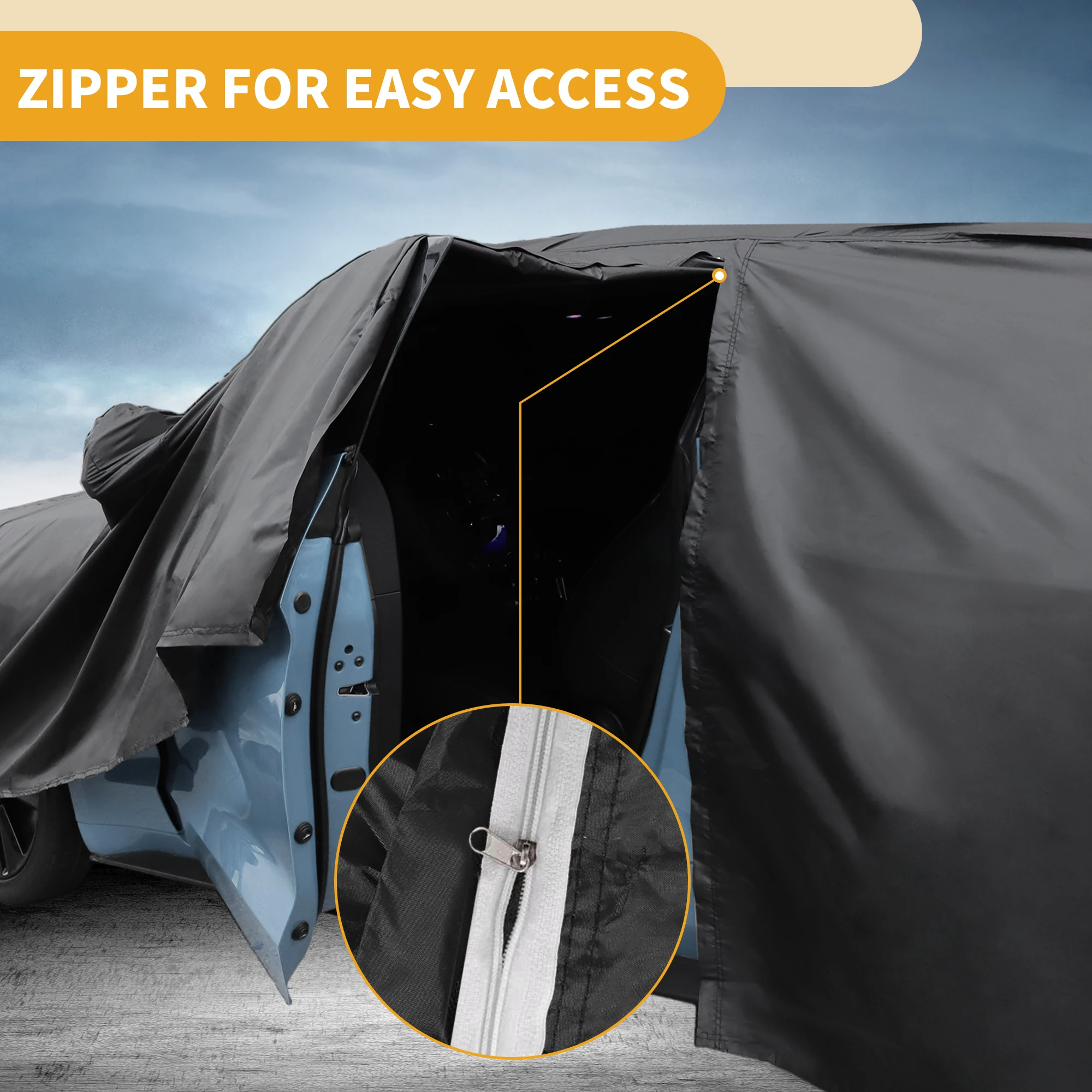 UXCELL Funda impermeable para Hyundai Ioniq 5 con bandas reflectantes - imagen 4