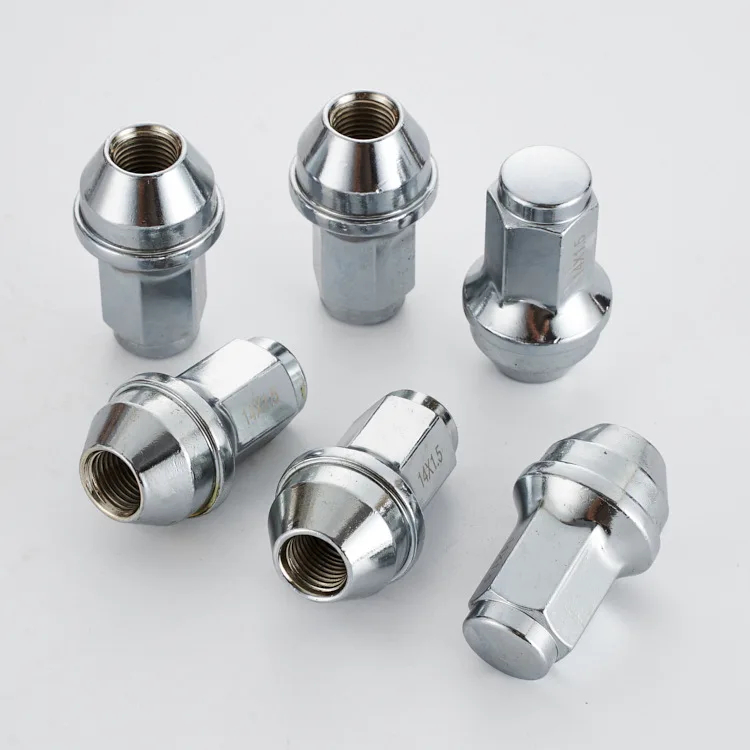 Tuercas de rueda cromadas con hexágono de 21 mm