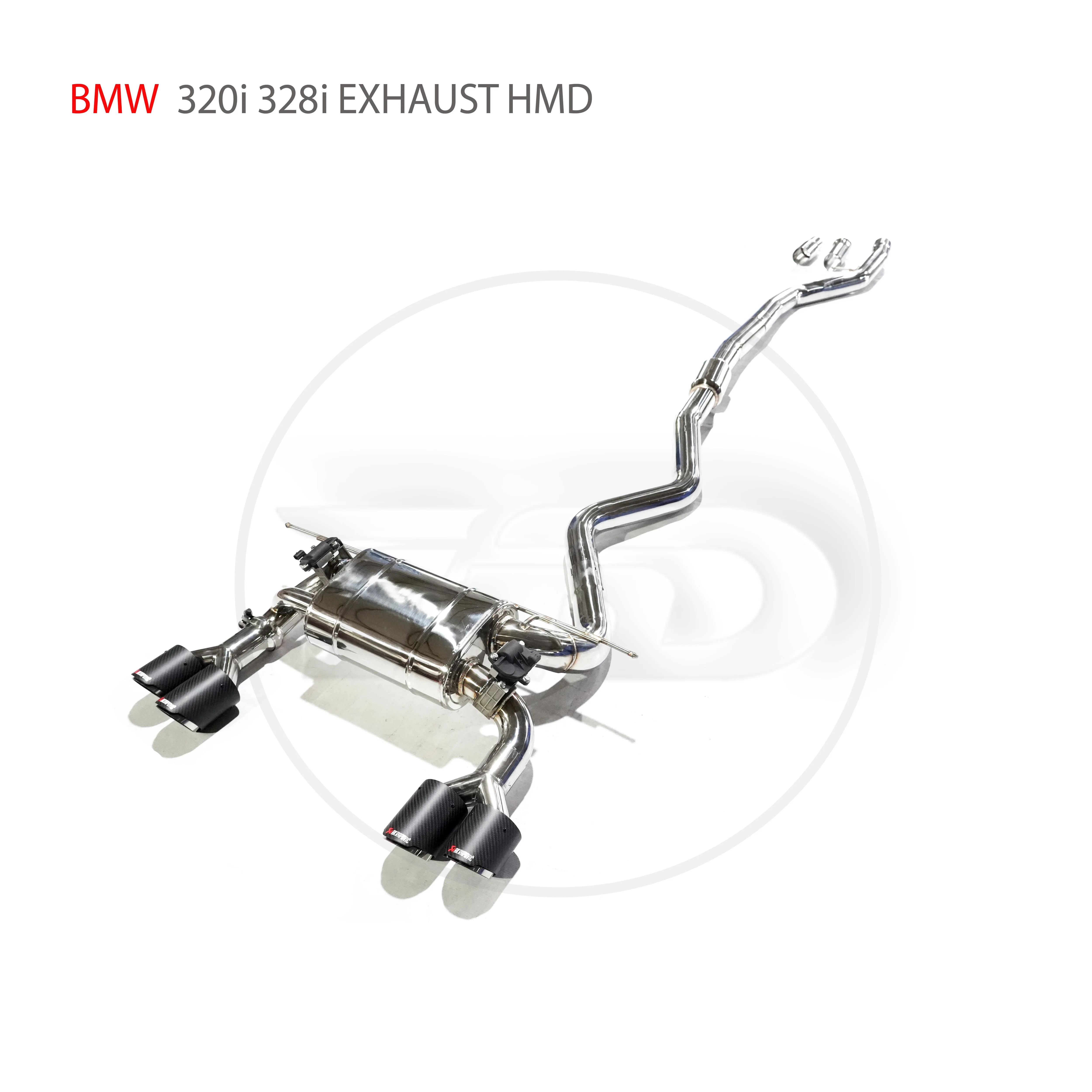 Sistema escape catback HMD acero inoxidable BMW 320i 328i - imagen 2