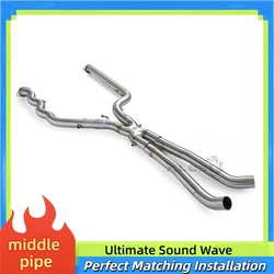 Tubo intermedio de escape BMW M2/M2C G87 3.0T de acero inoxidable