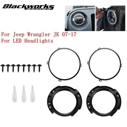 Soporte retención faro LED 7 pulgadas Jeep Wrangler JK 07-17