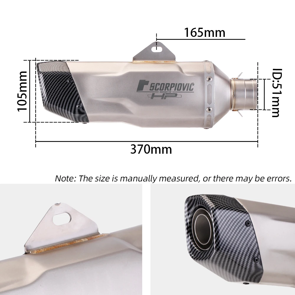 Silenciador de escape BMW F750GS F850GS con tubo de enlace medio - imagen 5