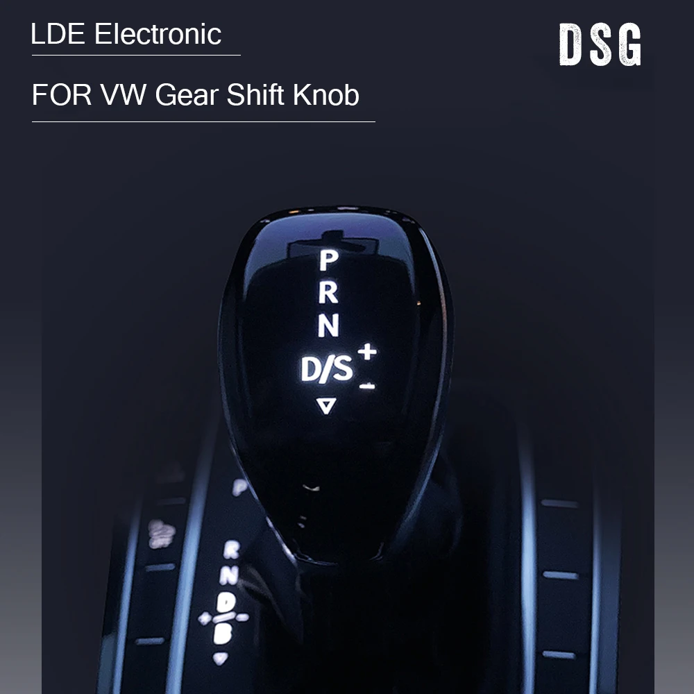 Pomo cambio electrónico LED para VW Golf 7 y Passat B8 - imagen 2