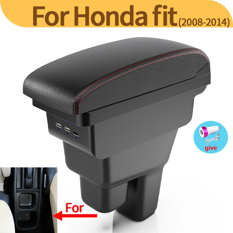 Reposabrazos central para Honda Jazz II 2008-2013 con compartimento