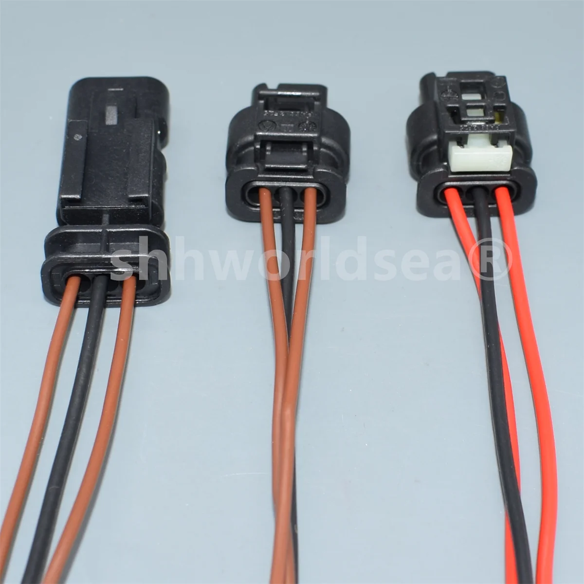 Detalle del enchufe automotriz y sus terminales