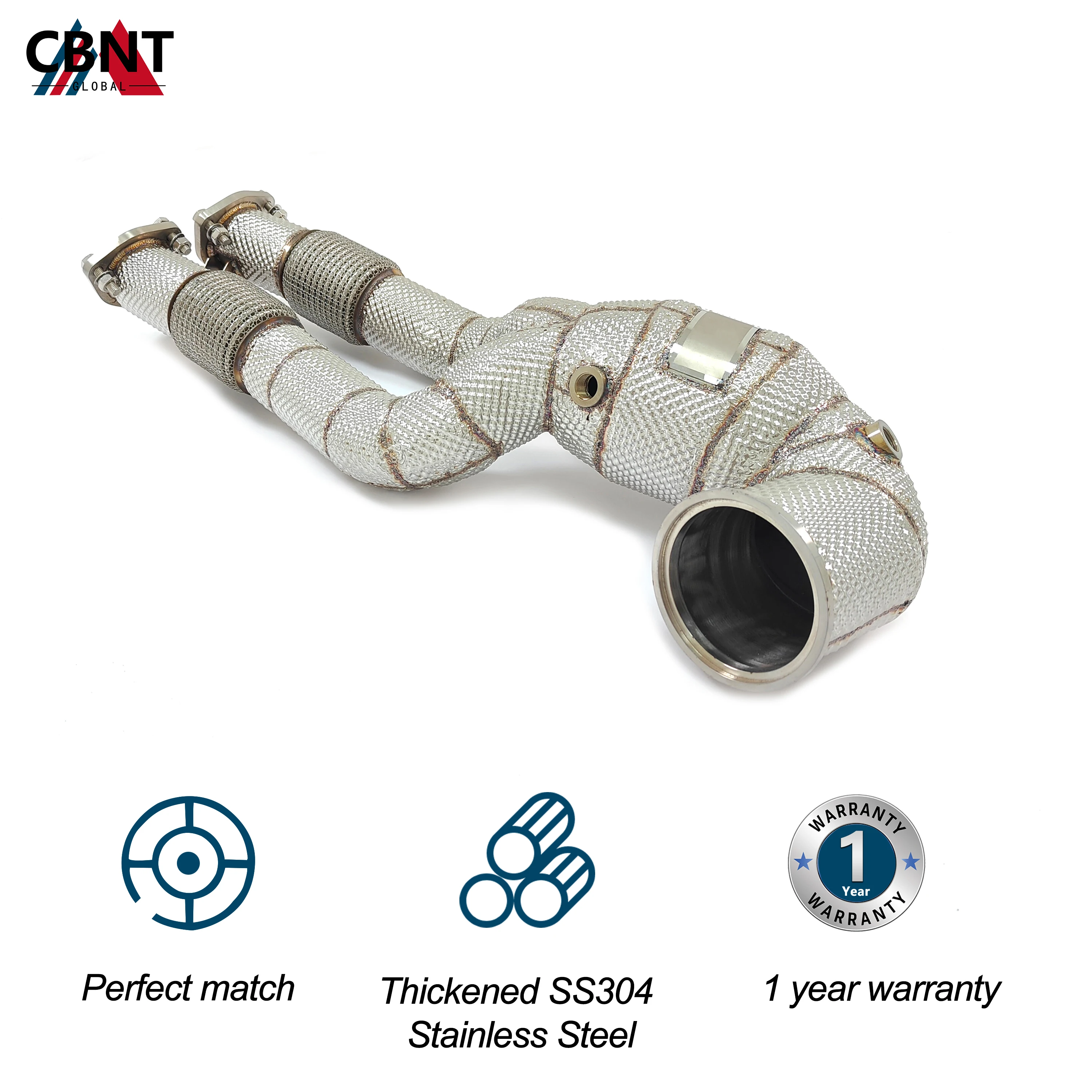CBNT Downpipe sin catalizador para Audi RS3, RS Q3 y TT RS 2.5 T - imagen 2