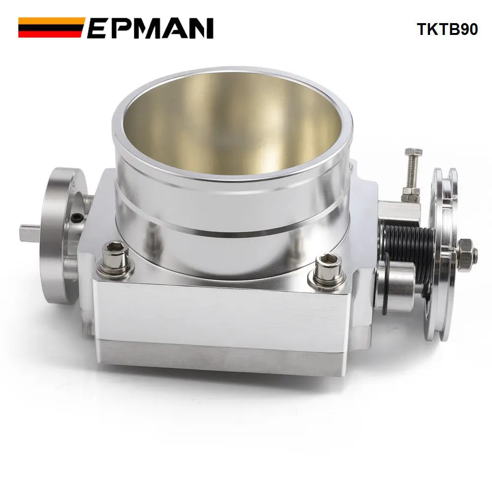 Cuerpo acelerador EPMAN 90mm CNC aluminio alto flujo universal - imagen 4
